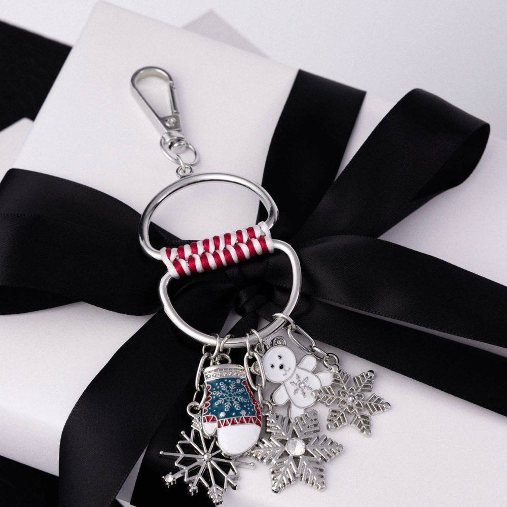 *NEW* Paparazzi Silver Keychain with Red and Blue Accent

Bag Charm - “Snow Day”